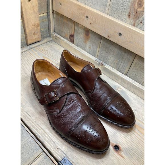 ?mezlan Mens Dress Shoes Soft Brown Leather Lace Up Cap Toe 10.5M ATHENS main image 5